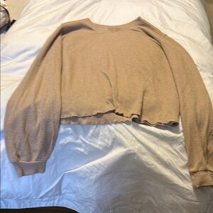 BB Dakota Women's Beige Crew Neck Sweater